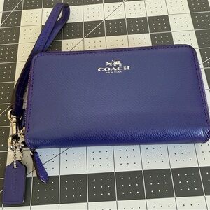 Coach Purple Wristlet Wallet